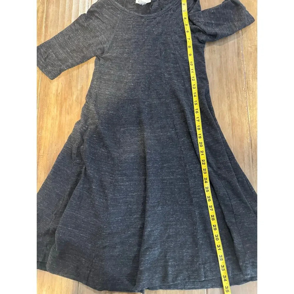 Ganni Womens Fit and Flare Midi Jersey Dress Scooped Neck Minimalist SIZE XS/S - Picture 6 of 6